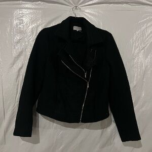 1. State Black Tweed Zipper Jacket Size Medium